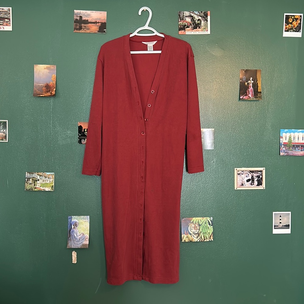 Cardigan or maybe even a dress!